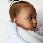 Load image into Gallery viewer, Living Textiles Jersey Sherpa Blanket - Roam & Roar