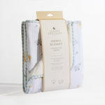 Load image into Gallery viewer, Living Textiles Jersey Sherpa Blanket - Roam & Roar