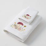Load image into Gallery viewer, Pilbeam Living Baby Bath Towel & Face Washer Set - Mushroom Meadow