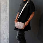 Load image into Gallery viewer, Annabel Trends AT Travel Quilted 3 Zip Bag - Oyster