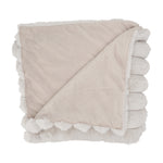 Load image into Gallery viewer, Ribbed Faux Fur Throw - Dove Grey