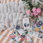 Load image into Gallery viewer, Ribbed Faux Fur Throw - Dove Grey