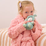 Load image into Gallery viewer, Annabel Trends Cosy Luxe Embossed Flower Kids Bath Robe - Pink Small (3-6yrs)