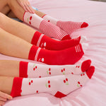 Load image into Gallery viewer, Annabel Trends Boxed Socks 3 pack - Cherry Bomb