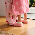 Load image into Gallery viewer, Annabel Trends Kids Fuzzy Booties 3-7 years - Pink Spot