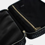 Load image into Gallery viewer, Tonic Australia Herringbone Hanging Cosmetic Bag - Licorice