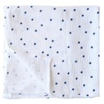 Load image into Gallery viewer, Alimrose Muslin Swaddle - Navy Stars
