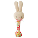 Load image into Gallery viewer, Alimrose Bunny Stick Rattle - Spring Blossom