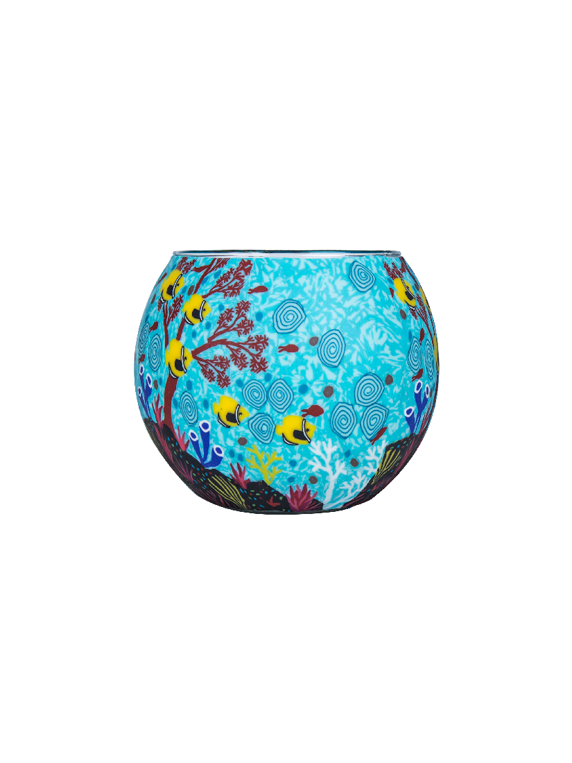 Koh Living Tealight Candle Holder 11cm Aboriginal Butterfly Fish