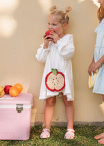 Load image into Gallery viewer, Acorn Kids Straw Bag - Apple (Natural/Red/Brown)