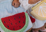 Load image into Gallery viewer, Acorn Kids Straw Bag - Watermelon Segment (Red/Green)