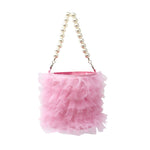 Load image into Gallery viewer, Pink Poppy Handbag - Ballerina Ruffle