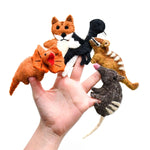 Load image into Gallery viewer, Tara Treasures Felt Finger Puppet Set of 5 - Australian Animals G