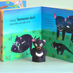 Load image into Gallery viewer, Tara Treasures Book & Finger Puppet Set - Australian Baby Animals by Frane Lessac