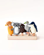 Load image into Gallery viewer, Tara Treasures Felt Finger Puppet Set of 5 - Australian Phillip Island Animals