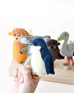 Load image into Gallery viewer, Tara Treasures Felt Finger Puppet Set of 5 - Australian Phillip Island Animals