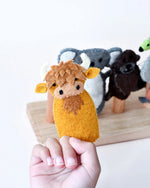 Load image into Gallery viewer, Tara Treasures Felt Finger Puppet Set of 5 - Australian Phillip Island Animals