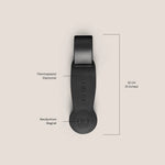Load image into Gallery viewer, Klipsta Magnetic HAT Clip - Wolf Grey