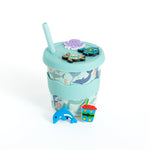 Load image into Gallery viewer, Chino Club Kids Chino Charm Cup & Straw 8oz - Sea Creatures