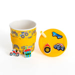 Load image into Gallery viewer, Chino Club Kids Keep Cup & Straw 8oz - Wheelies Chino Charm Cup