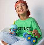 Load image into Gallery viewer, Chino Club Mini Smoothie Cup & Straw 200ml - Dinotrucks
