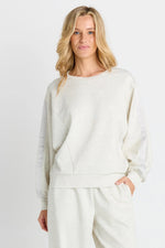 Load image into Gallery viewer, Betty Basics Marcy Sweatshirt - Grey Marle