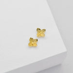 Load image into Gallery viewer, Linda Tahija Hydrangea Stud Earrings - 18k Gold