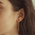 Load image into Gallery viewer, Linda Tahija Star Stud Earrings - Gold