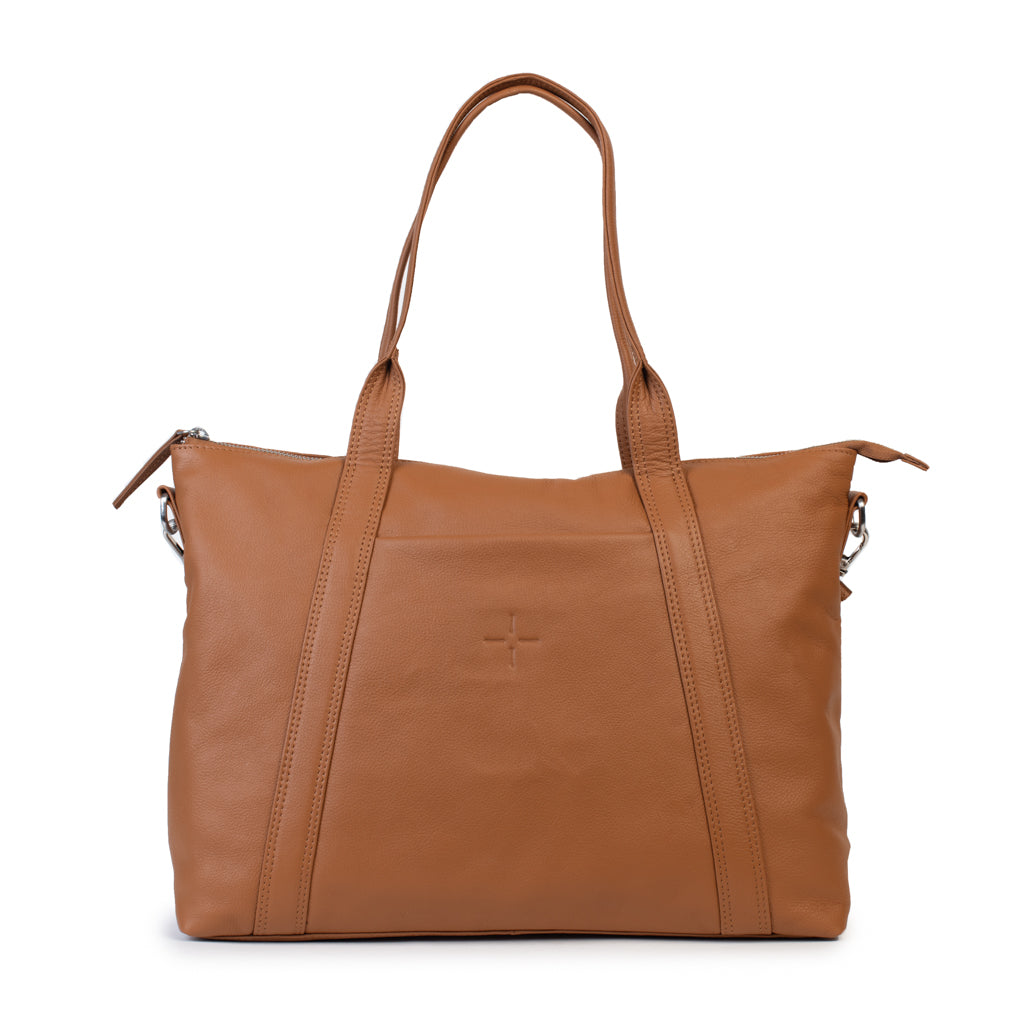 Dusky Robin Luxe Collection The Valentina Tote - Tan