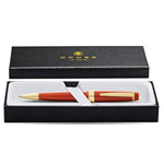 Load image into Gallery viewer, Cross Rollerball Pen 121426 - Bailey Light Gloss Burnt Orange/Gold
