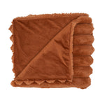 Load image into Gallery viewer, Annabel Trends Ribbed Faux Fur Throw - Toffee
