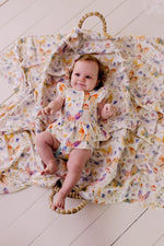 Load image into Gallery viewer, Confetti Kidz Bodysuit Dress - Butterfly Blooms [SZ:0-3 MONTHS (000)]
