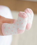 Load image into Gallery viewer, Lummi In Colour Baby Socks - Pink Dots (0-9 months)
