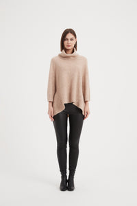 Tirelli Half Sleeve Pullover - Beige [CLR:BEIGE SZ:S/M]