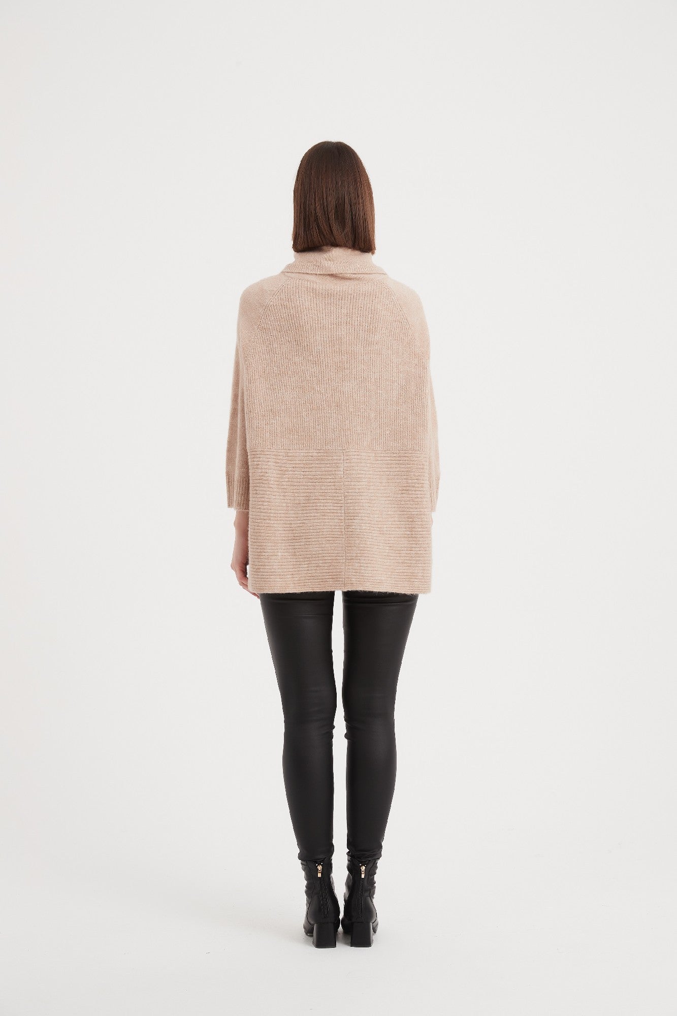 Tirelli Half Sleeve Pullover - Beige [CLR:BEIGE SZ:S/M]