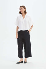 Load image into Gallery viewer, Tirelli Boxy Button Linen Shirt - White [CLR:WHITE SZ:S]
