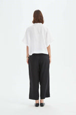 Load image into Gallery viewer, Tirelli Boxy Button Linen Shirt - White [CLR:WHITE SZ:S]
