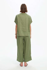 Load image into Gallery viewer, Tirelli Angled Seam Top - Olive Green [CLR:OLIVE GREEN SZ:XS]
