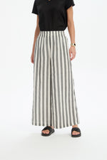 Load image into Gallery viewer, Tirelli Palazzo Pant - Black Stripe [CLR:BLACK STRIPE SZ:S]
