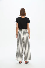 Load image into Gallery viewer, Tirelli Palazzo Pant - Black Stripe [CLR:BLACK STRIPE SZ:S]
