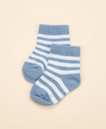 Load image into Gallery viewer, Lummi In Colour Baby Socks - Blue Stripes (0-9 months) 

