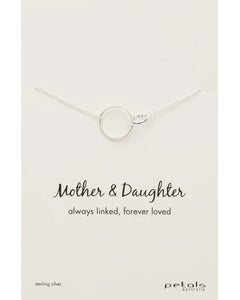 Petals Australia Sterling Silver Mother & Daughter Necklace