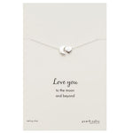 Load image into Gallery viewer, Petals Australia Sterling Silver Moon &amp; Heart Necklace
