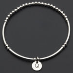 Load image into Gallery viewer, Petals Australia Sterling Silver Love Letter Bracelet - Q
