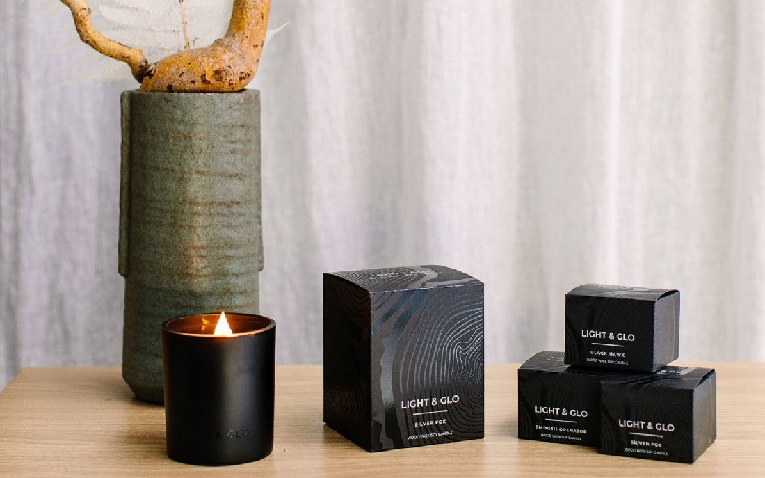 Light & Glo Candle Noir Collection - Black Hawk