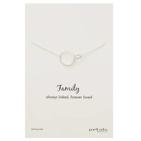 Petals Australia Sterling Silver Family Necklace