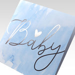 Load image into Gallery viewer, Rhicreative - Baby Watercolour + Silver Foil - Blue
