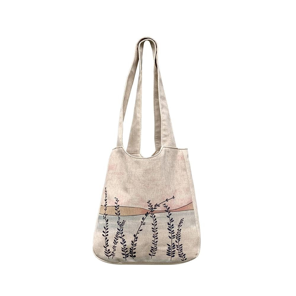 Rancho Linen Shoulder Bag - Tall Grasses