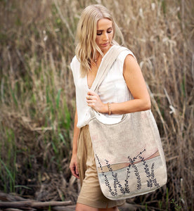 Rancho Linen Shoulder Bag - Tall Grasses