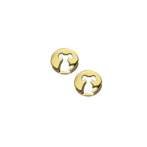 Petals Australia - Gold Dog Stud Earrings